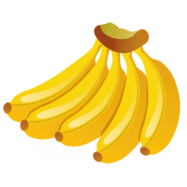 水果香蕉黄色gif图素材