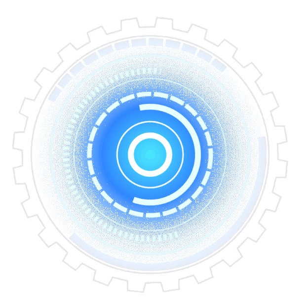 智能旋转圆环科技蓝色gif图素材