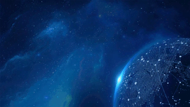 蓝色科技宇宙星球地球视频背景gif图素材