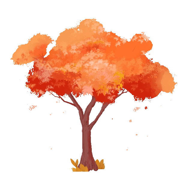 秋天秋季树木树枫树树叶枫叶秋叶下落飘落红色gif图素材