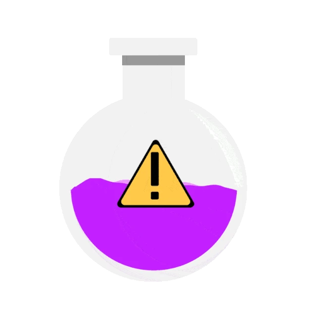 实验瓶液体化学实验紫色药剂gif图素材