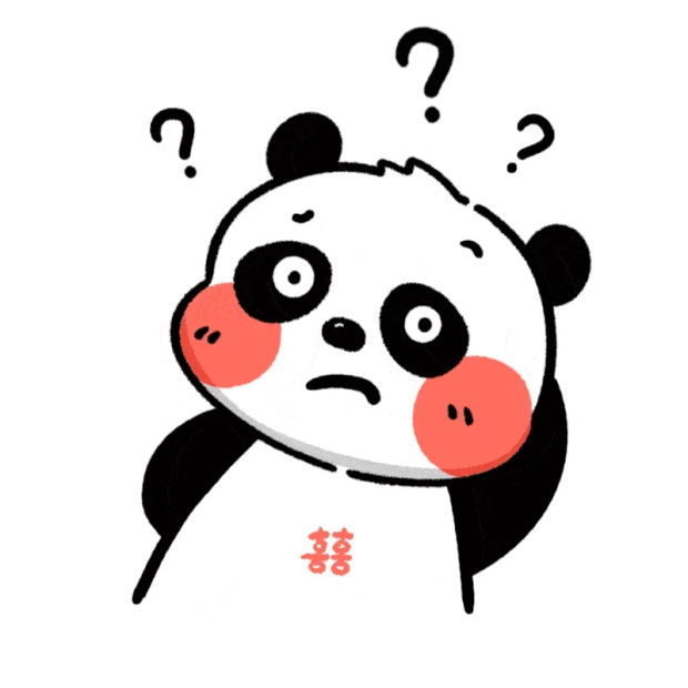 疑惑的大熊猫表情包问号gif图素材