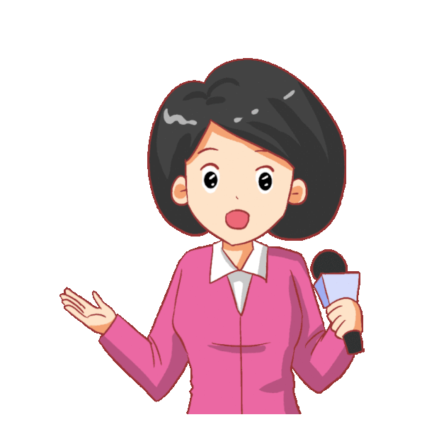 新闻播报节目主持人人物动图gif