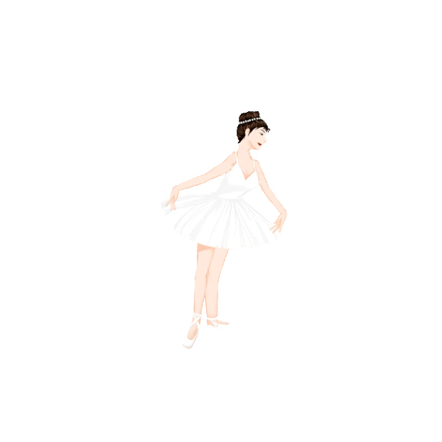 芭蕾舞蹈美女跳舞gif图素材