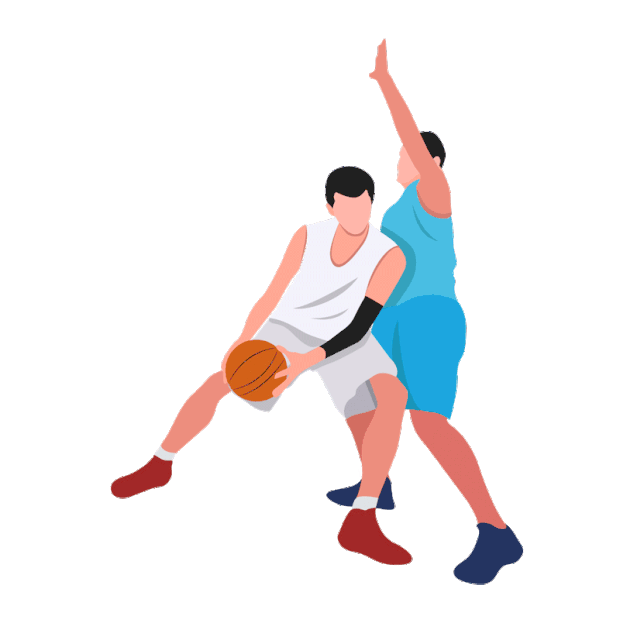 体育运动篮球比赛冲锋gif图素材