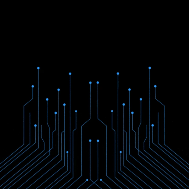 科技线条线简约蓝色几何电流纹路电路gif图素材