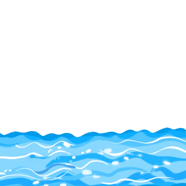 大海海水海浪蓝色gif图素材