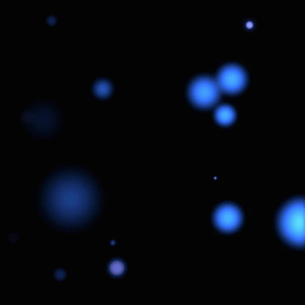 蓝色光效粒子光点光斑光晕光线光发光gif图素材