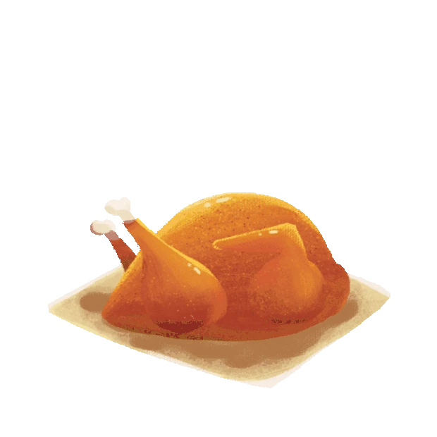 彩色感恩节火鸡美食美味gif图素材
