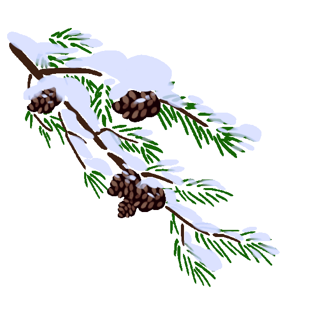 冬季冬天立冬树枝雪景雪树gif图素材