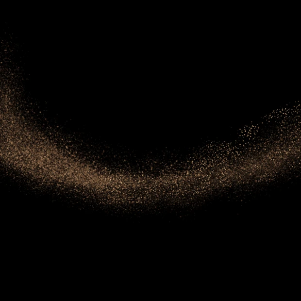 金色金粉曲线光效粒子gif图素材