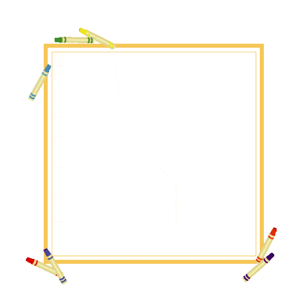 儿童油彩二维码边框文本框gif图素材