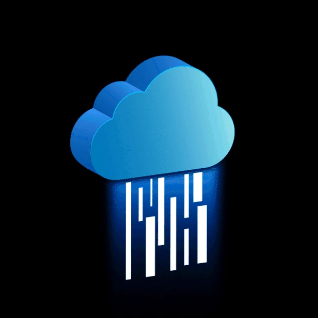 蓝色科技云数据云储存云端大数据现代gif图素材
