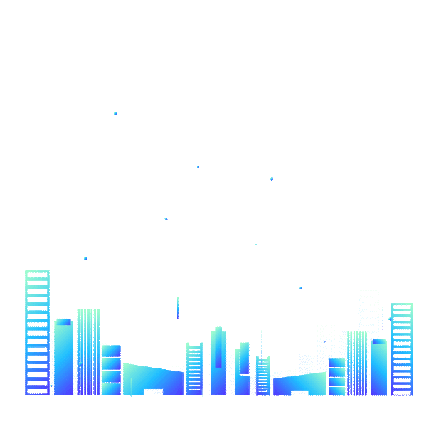 智能城市高楼科技风蓝色渐变gif图素材