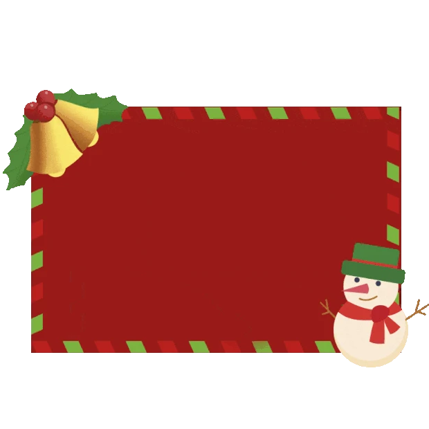 圣诞圣诞节红色边框文本框gif图素材