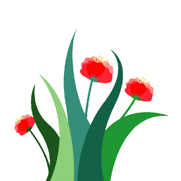 红色植物花朵花gif图素材