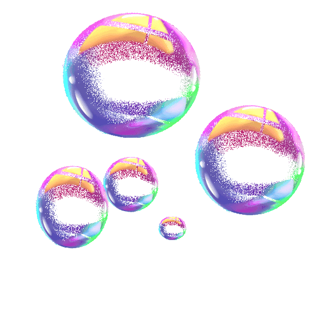 彩色梦幻肥皂泡泡气泡水泡gif图素材