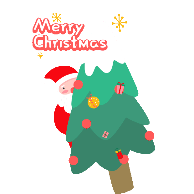 圣诞节圣诞圣诞老人圣诞树树木树gif图素材