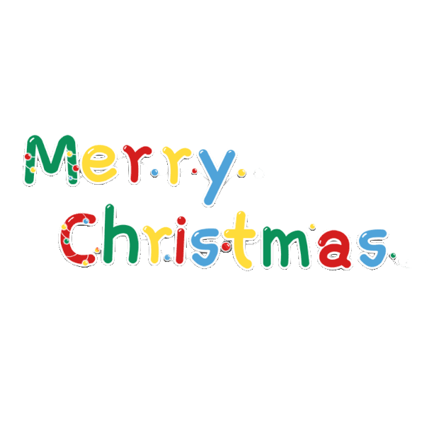 圣诞圣诞节merryChristmas标题卡通gif图素材
