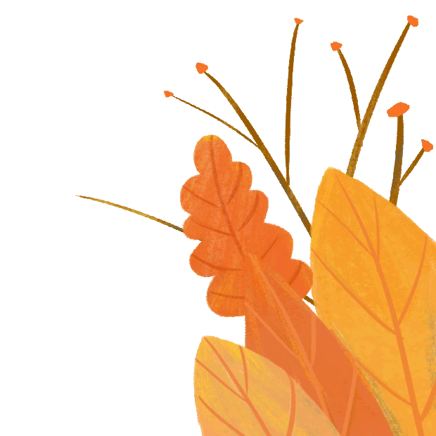 秋天的植物叶子黄色gif图素材