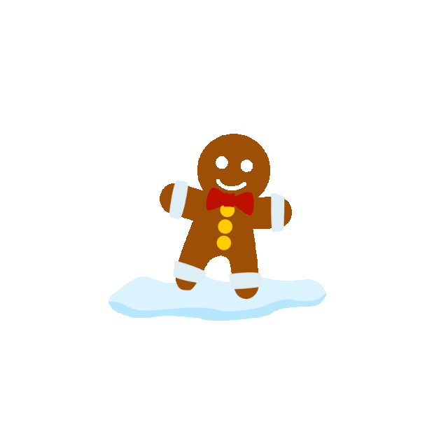 圣诞节圣诞卡通烘焙饼干小人装饰贴纸gif图素材