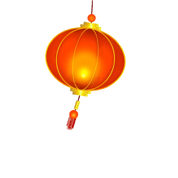 新年春节大红灯笼中国风gif图素材