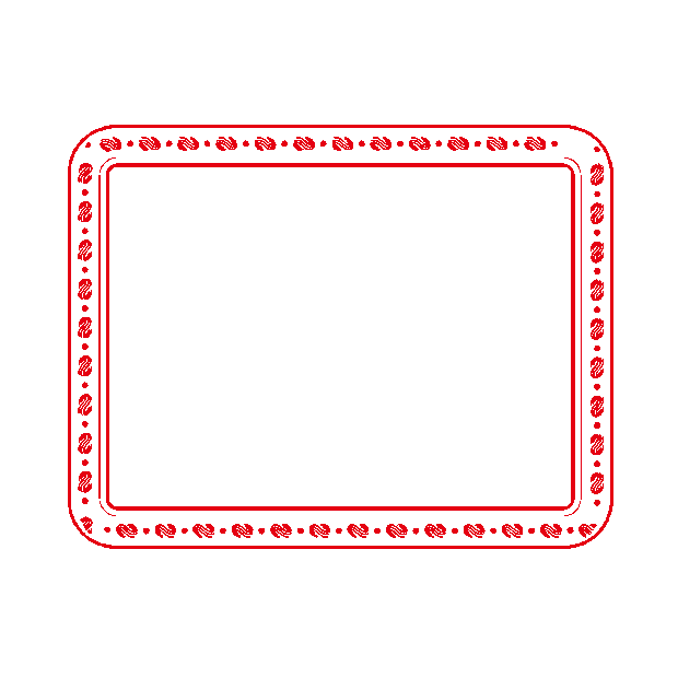 红色中式简约边框文本框中式gif图素材