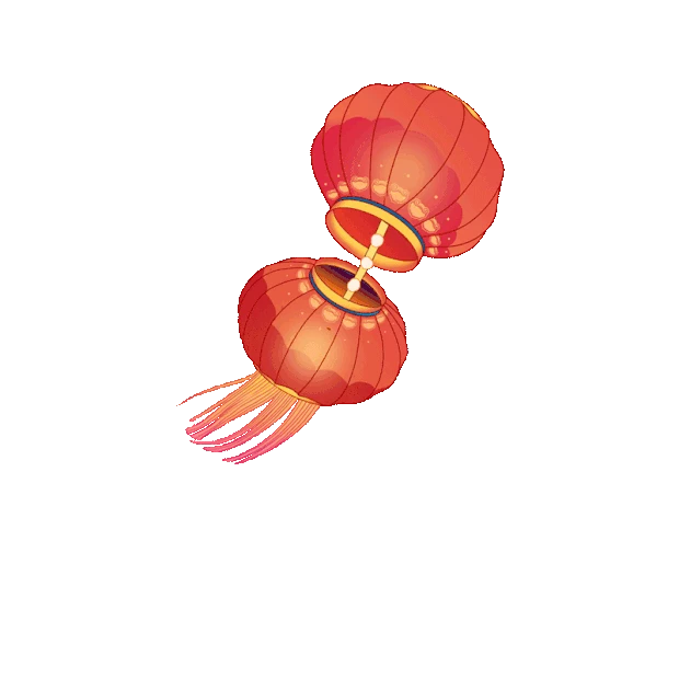 新年春节过节中国风古风喜庆庆祝大红灯笼花灯gif图素材
