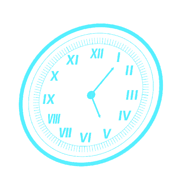 时间钟表时钟蓝色gif图素材