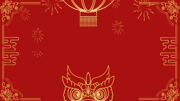 新春红色中国红元旦新年春节视频背景gif图素材