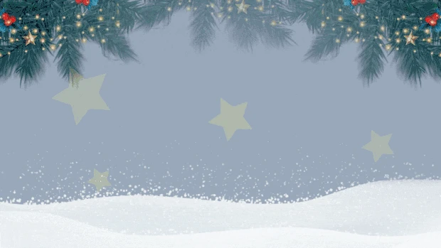 圣诞节圣诞雪花梦幻视频背景gif图素材