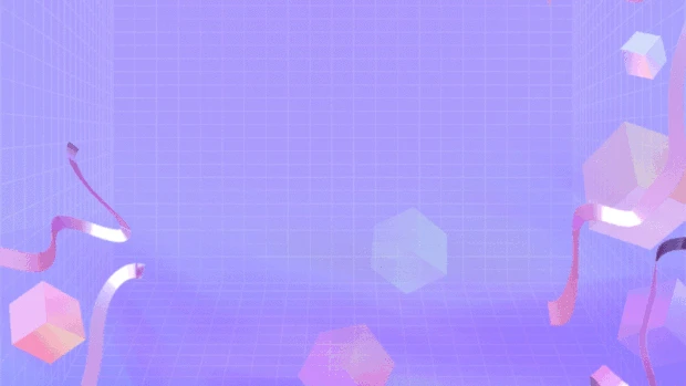 几何网格紫色立方体视频背景gif图素材