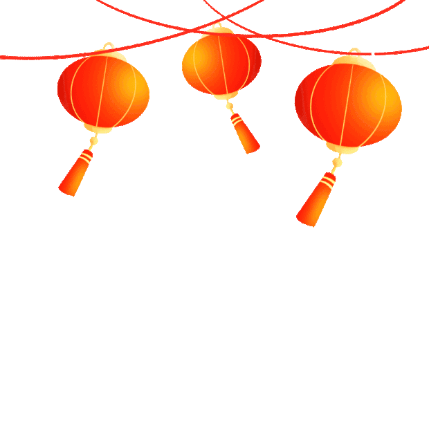 中国风新年新春元旦元宵灯笼挂饰gif图素材