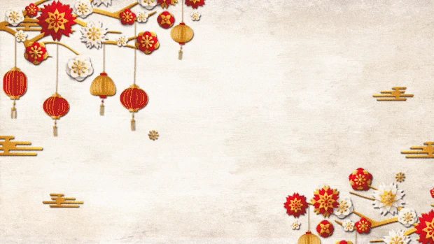 新年中式新年灯笼中国风视频背景gif图素材