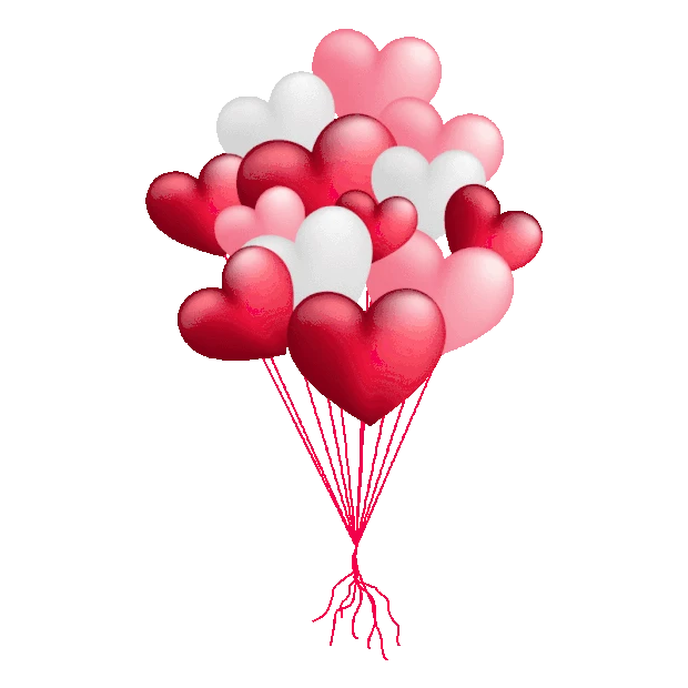 情人节爱心气球飘动爱心gif图素材520