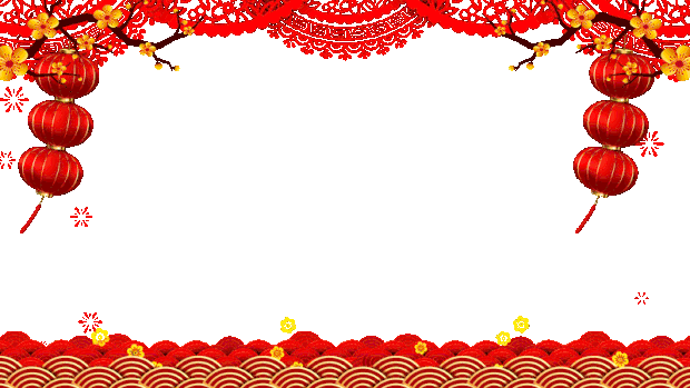 新年新春春节喜庆灯笼视频边框红色gif图素材