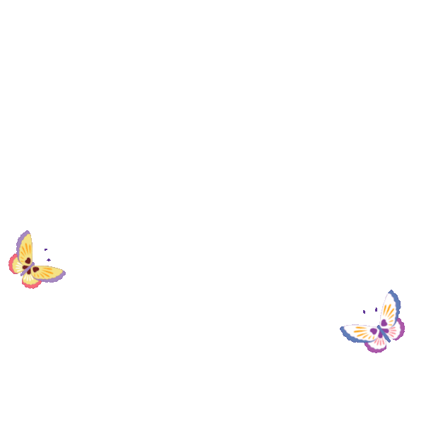 春天的蝴蝶飞舞彩色gif图素材