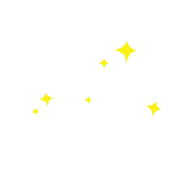 星星闪烁卡通黄色gif图素材