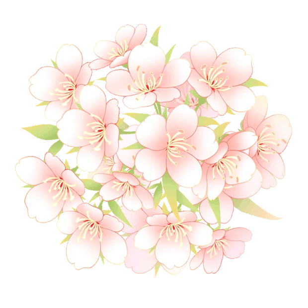 春天春季粉色樱花小清新花朵花gif图素材