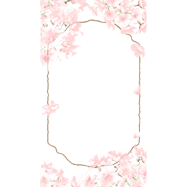 春天樱花花朵边框小清新粉色gif图素材