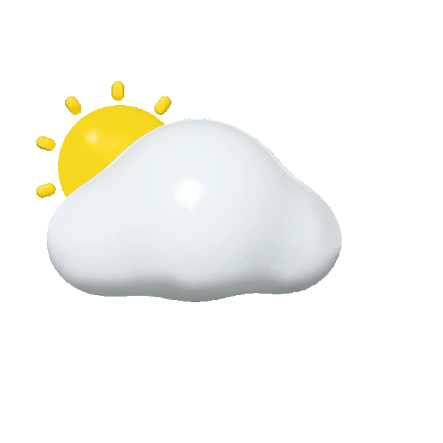 C4D天气3D云朵太阳立体gif图素材