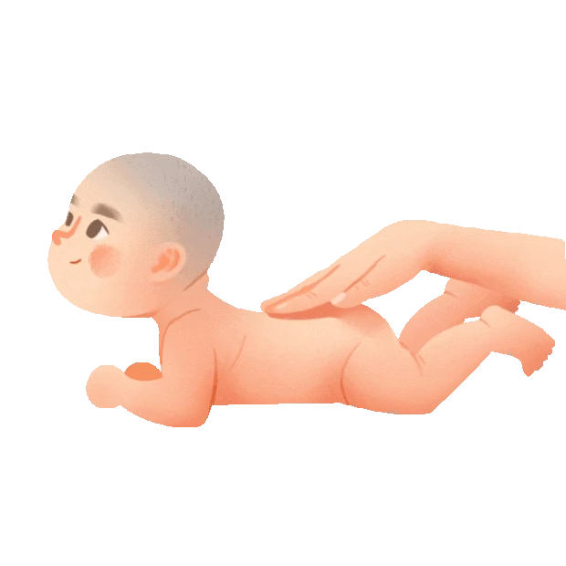 婴儿小孩新生儿护理按摩宝宝gif图素材