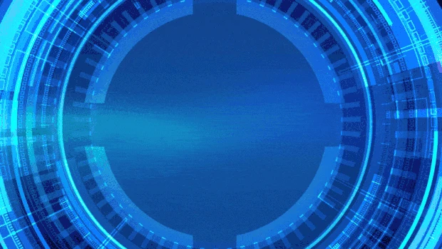 科技感圆圈转动聚焦科技蓝色视频背景gif图素材