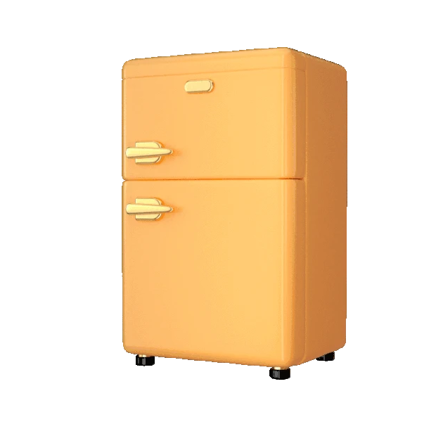 C4D立体3D生活家电电冰箱电冰箱gif图素材