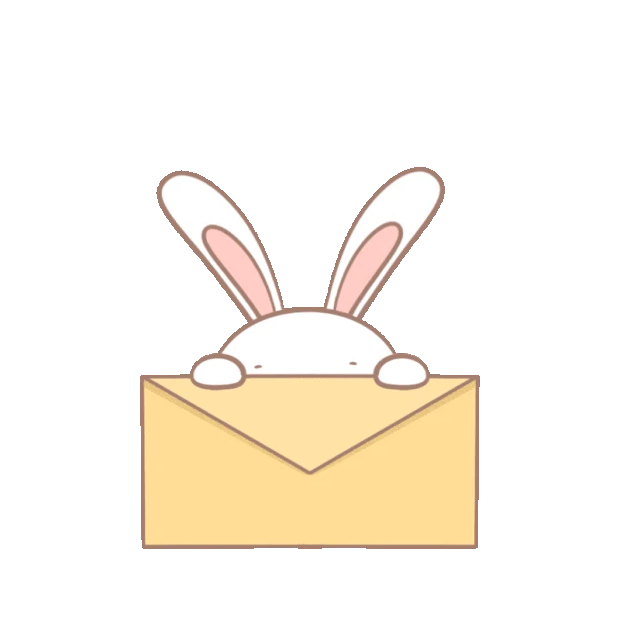 中秋节中秋兔子玉兔兔年信封贴纸gif图素材