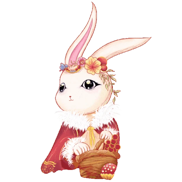 兔年兔子古装拟人gif图素材