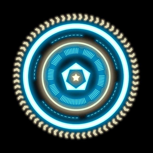 蓝色科技光圈装饰科技gif图素材